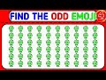 FIND THE ODD EMOJI OUT by Spotting The Difference! 84 #emoji #puzzle #emojichallenge#oddoneemojiout