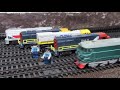 Video Fails Compilation Trains Set LEGO #excavators #railways #keretaapi
