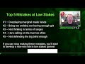 5 BIGGEST Poker Mistakes To Avoid
