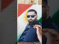 رسم صورة شخصية بألوان الاكريليك، portrait painting with acrylic colors