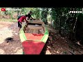 Man Transforms Plastic Drums into an Amazing Boat | Start to Finish Build by @DoyoNosssFishing