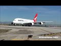 Qantas Airways Airbus A380-842 [VH-OQD] Takeoff From Los Angeles