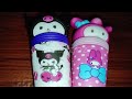 3 minutes satisfying with unboxing cute Kuromi and My Melody squishy toy