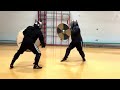 Sword and Shield sparring Nick vs Mike