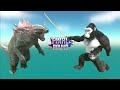 Evolved Godzilla save Kamatakun from Mutant Kong , Thermonuclear Godzilla and Frostbite - ARBS