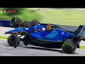 Crazy Rollover Crashes #1 | BeamNG Drive | F1 Mod