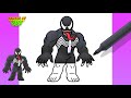 How to DRAW VENOM easy