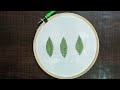 3 Basic Leaves Embroidery For Beginners|| Hand Embroidery Tutorials
