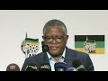 ANC SG Fikile Mbalula briefs Media on the outcomes of the NEC and National Lekgotla