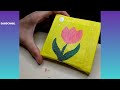 3 paintings for beginners || 3 mini canvas paintings ||aesthetic paintings