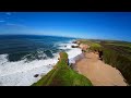Secret rock arch drone flight - no vocals - just music and ocean waves