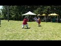 Ian vs Cara, Cut and Thrust Tourney, Southern Region War Camp East Kingdom SCA 6.2.24