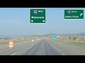 I-90 West into Butte, Montana