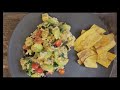 Lunch today, Mediterranean Scrambled Eggs with side of Plantains. Yum! *Subscribe* #healthy #Lunch