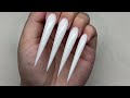 EXTRA LONG SUMMER POLYGEL NAILS✨STILETTO NAILS & 3D FLOWER DESIGN | Nail Tutorial