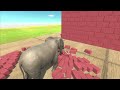 Animals VS 1.0-5.0 BRICK WALLS - Animal Revolt Battle Simulator