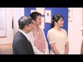 Emperor and family visit art exhibition