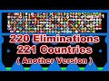 [Another version] 220 times eliminations & 221 countries marble race in Algodoo | Marble Factory