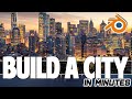 Building A City in Minutes Using Blender