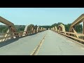 Crossing the 38 Pony Truss Bridge on old Route 66 in Oklahoma.