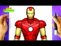 Como DESENHAR o HOMEM DE FERRO - Como DIBUJAR a IRON MAN - How to DRAW IRON MAN - Mark 3