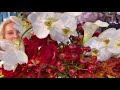 Autumn bouquets on frames of leaves