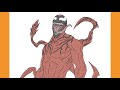 How to Draw CARNAGE | Venom: Let There Be Carnage