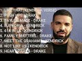 All Drake Vs. Kendrick Diss Tracks In Order