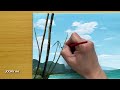 Easy Way to Paint a Paradise Beach / Acrylic Painting for Beginners