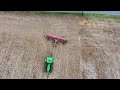 Soy bean planting viewed by a drone.