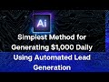 Simplest Method to Generate $1,000 Daily #shortsviral