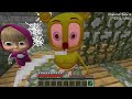 JJ and Mikey HIDE from Inside Out 2 , MARIO , MASHA and The BEAR , Gummy Bear in Minecraft Maizen