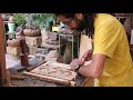 Wood carving Asian landscape_Time lapse