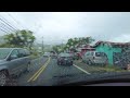 [4K HDR] Rainy Drive along North Shore 🌴 Oahu, Hawaii