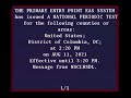 Comcast Emergency Alert System - National Periodic Test (August 11, 2021)