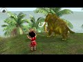 Zombie Mammoth Elephant Vs Giant Hyena Elephant Saved Little Doll Girl Paint & Animals Revolt Battle