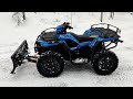 Plowing Snow with a Sportsman 850 ATV