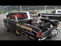One Real Kool 55 Chevy Gasser At Car Show Today! Tony M. Car From Medford ,NY