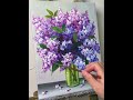 How to draw flowers / Acrylic Painting Technique for Beginners