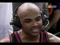 NBA On TBS - Charles Barkley Battles Larry Johnson In Charlotte! 1995