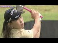 上田桃子_練習スウィング(多角度アイアン)⛳️Momoko Ueda_warm up golf swing(Iron)☄️우에다 모모코_워밍업(다각도 아이언 스윙)‼️