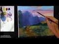 Acrylic Landscape Painting Tutorial | House Beside the River