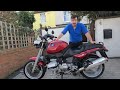 Removing some weight taking off the HEED crash bars on my BMW R1100R