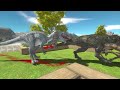 Escape from Giant Dilophosaurus - Animal Revolt Battle Simulator