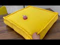 Biscuit Floor Cushion Making | Very Nice Cushion Sewing 🍪