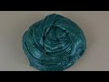 Navy GREEN SLIME | Mixing makeup and glitter into Clear Slime | Satisfying Slime Videos 1080p