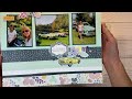 Using Busy Papers On A Scrapbook Layout