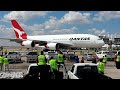 Qantas A380 landing at Dallas/Fort Worth International Airport