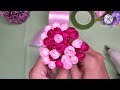 DIY | Cara Membuat bunga Dari Pita Satin | Mawar Mungil #satinribbonflowers #tutorial