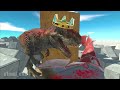 RUN and ATTACK KING TREX'S CASTLE - Animal Revolt Battle Simulator